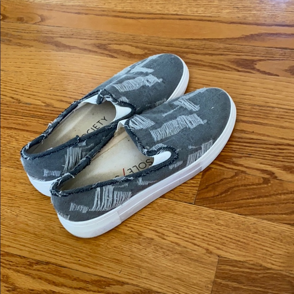 Lightly worn slip on shoes